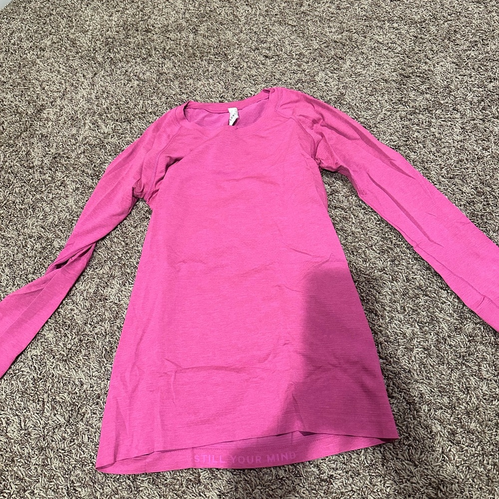 Lululemon long sleeve swiftly tech in pink